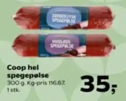 Kvickly Sonderjysk Spegepølse tilbud