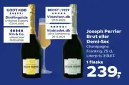 Kvickly Joseph Perrier Brut eller Demi-Sec tilbud