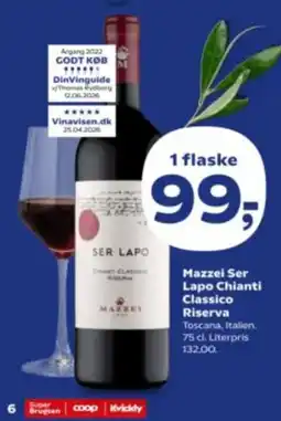 Kvickly Mazzei Ser Lapo Chianti Classico Riserva tilbud