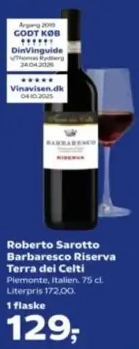 Kvickly Roberto Sarotto Barbaresco Riserva Terra dei Celti tilbud