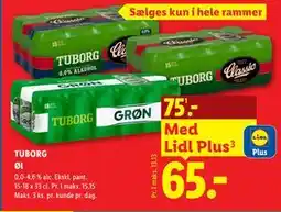 Lidl TUBORG Øl tilbud