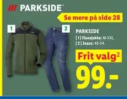 Lidl PARKSIDE Fleeejakke tilbud