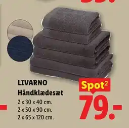 Lidl LIVARNO Håndklædesæt tilbud