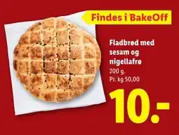 Lidl Fladbrød med sesam og nigellafrø tilbud