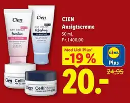 Lidl CIEN Ansigtscreme, App-pris tilbud