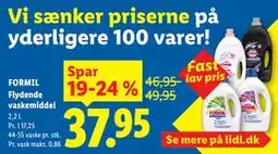 Lidl FORMIL Flydende vaskemiddel tilbud