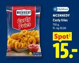 Lidl MCENNEDY Curly fries tilbud