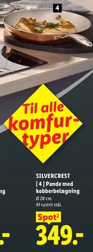 Lidl SILVERCREST Pande med kobberbelægning tilbud