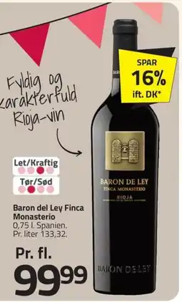 Fleggaard Baron del Ley Finca Monasterio tilbud