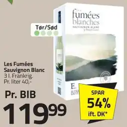 Fleggaard Les Fumées Sauvignon Blanc tilbud