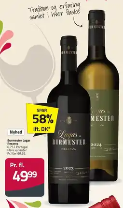 Fleggaard Burmaster Lagar Reserva tilbud
