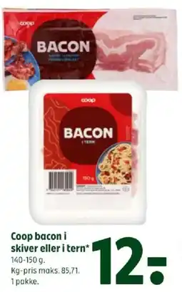 Coop 365 Coop bacon tilbud