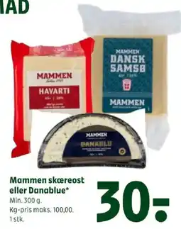 Coop 365 Mammen skæreost eller Danablu tilbud