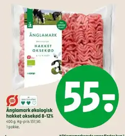 Coop 365 Änglamark økologisk hakket oksekød tilbud