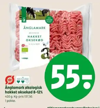 Änglamark økologisk hakket oksekød