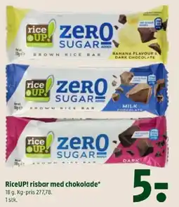 Coop 365 RiceUP! risbar med chokolade tilbud