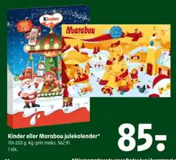 Coop 365 Kinder eller Marabou julekalender tilbud
