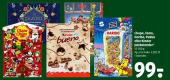 Chupa, Toms, Haribo, Pukka eller Kinder julekalender