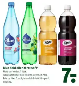 Coop 365 Blue Keld eller Xtra! saft tilbud