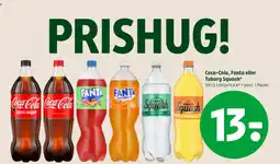 Coop 365 Coca-Cola, Fanta eller Tuborg Squash tilbud
