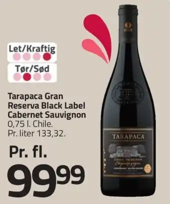 Tarapaca Gran Reserva Black Label Cabernet Sauvignon