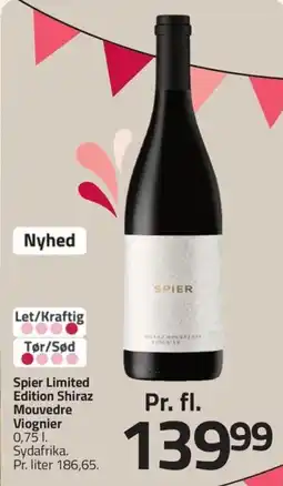 Fleggaard Spier Limited Edition Shiraz Mouvedre Viognier tilbud