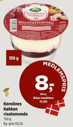 Coop 365 Karolines Køkken risalamande tilbud