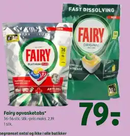 Coop 365 Fairy opvasketabs tilbud