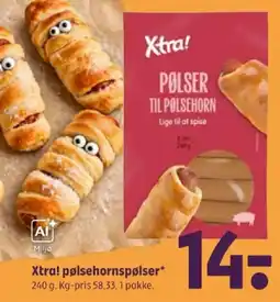 Coop 365 Xtra! pølsehornspølser tilbud