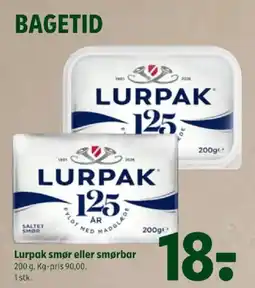 Coop 365 Lurpak smør eller smørbar tilbud