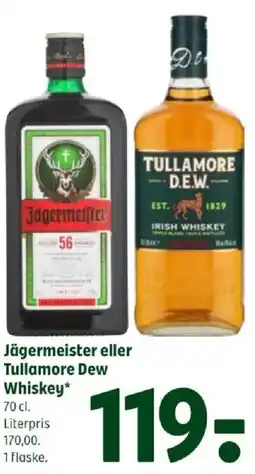 Coop 365 Jägermeister eller Tullamore Dew Whiskey tilbud
