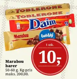 Dagli'Brugsen Marabou barer tilbud