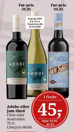 Dagli'Brugsen Adobe eller Jam Shed tilbud