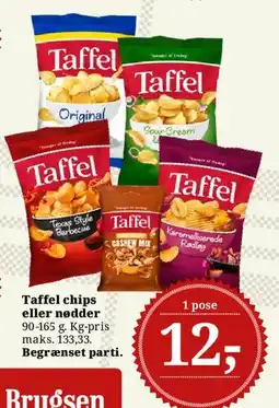 Dagli'Brugsen Taffel chips eller nødder tilbud