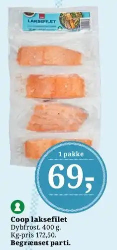 Dagli'Brugsen Coop laksefilet tilbud