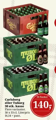 Dagli'Brugsen Carlsberg eller Tuborg tilbud