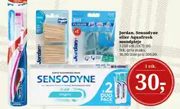 Dagli'Brugsen Jordan, Sensodyne eller Aquafresh mundpleje tilbud
