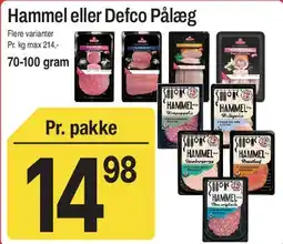 ABC Lavpris Hammel eller Defco Pålæg tilbud
