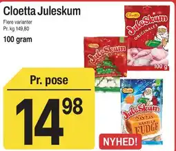 ABC Lavpris Cloetta Juleskum tilbud