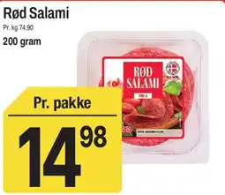 ABC Lavpris Rød Salami tilbud