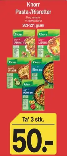 ABC Lavpris Knorr Pasta-/Risretter tilbud