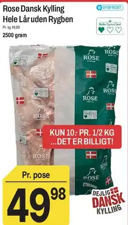 ABC Lavpris Rose Dansk Kylling (hele lår) tilbud