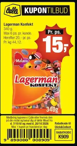 Calle Lagerman Konfekt tilbud