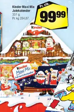 Calle Kinder Maxi Mix Julekalender tilbud