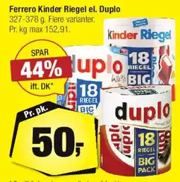 Calle Ferrero Kinder Riegel / Duplo tilbud