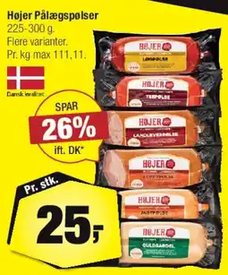 Calle Højer Pålægspølser tilbud