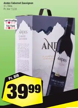 Calle Andes Cabernet Sauvignon tilbud