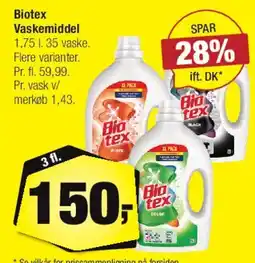 Calle Biotex Vaskemiddel tilbud