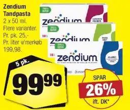 Calle Zendium tandpasta tilbud