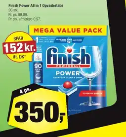 Calle Finish Power All in 1 Opvasketabs tilbud